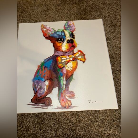 Hobby lobby terror/french bulldog Colorful Dog Canvas Art - Picture 2 of 4